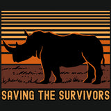 Saving the Survivors - Gildan Adult Heavy Blend™ 8 oz., 50/50 Hooded Sweatshirt - Black