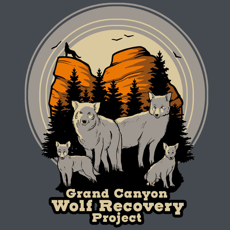 Grand Canyon Wolf Recovery Project - 100% ORGANIC Adult - Charcoal