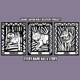 Grand Canyon Wolf Recovery Project - 100% ORGANIC Adult Allmade® Tee - Cosmic Purple