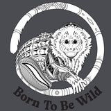 Jungle Friends - 100% ORGANIC Adult - Charcoal