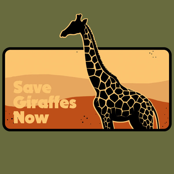 Save Giraffes Now - 100% ORGANIC Adult - Loden