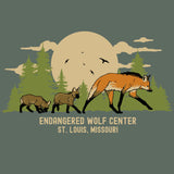 Endangered Wolf Center - 100% ORGANIC Adult Allmade® Tee - Matcha Green