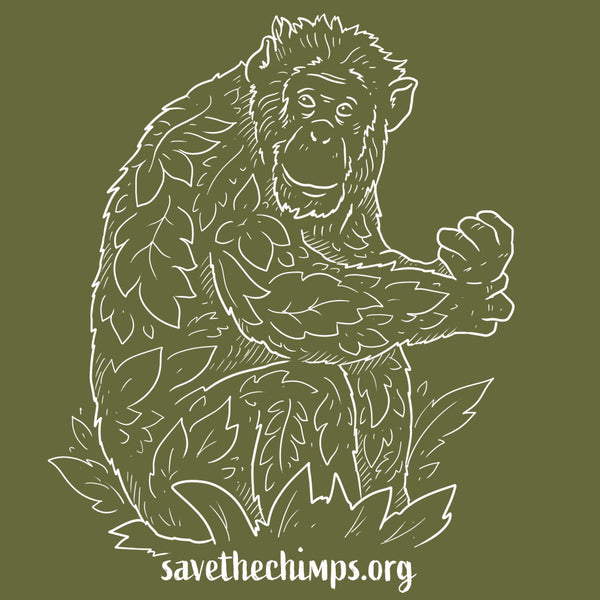 Save the Chimps - 100% ORGANIC Adult - Loden