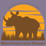 Rhino Conservation Partners - 100% ORGANIC Adult Allmade® Tee - Cosmic Purple