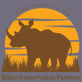 Rhino Conservation Partners - Allmade® Unisex ORGANIC CVC Fleece Pullover Hoodie - Cosmic Purple