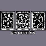 Save Giraffes Now - Allmade® Unisex ORGANIC CVC Fleece Pullover Hoodie - Cosmic Purple