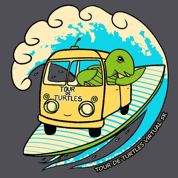 Tour de Turtles - Midweight French Terry Pullover Hoody - Heavy Metal