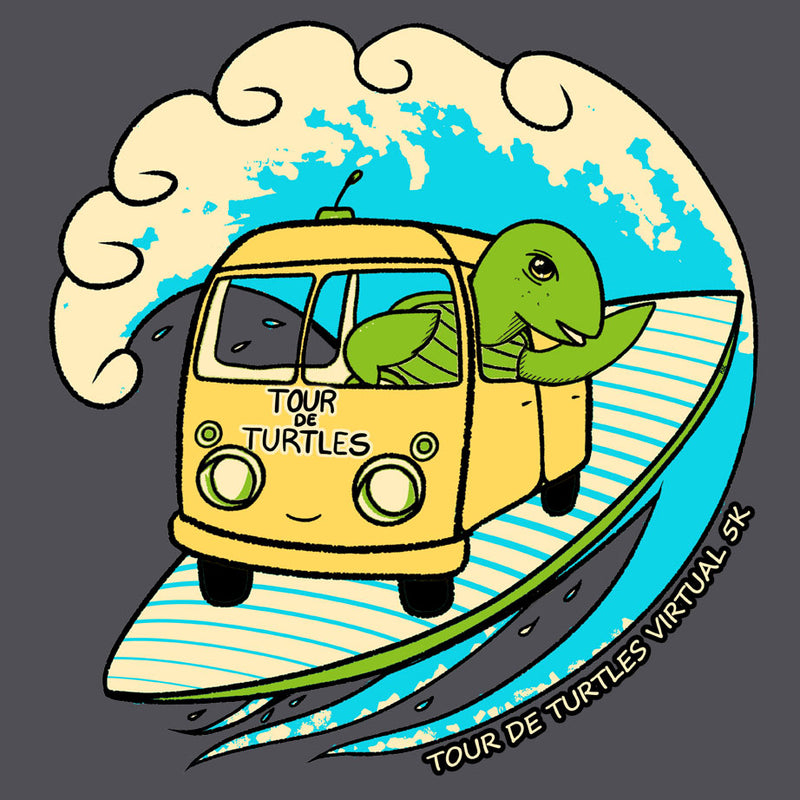 Tour de Turtles - Midweight French Terry Pullover Hoody - Heavy Metal
