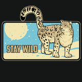 Snow Leopard Trust - Gildan Adult Heavy Blend™ 8 oz., 50/50 Hooded Sweatshirt - Black