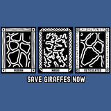 Save Giraffes Now - Gildan Adult Heavy Blend™ 8 oz., 50/50 Hooded Sweatshirt - Heather Deep Royal