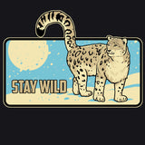 Snow Leopard Trust- 100% ORGANIC Adult Allmade® Tee - Black