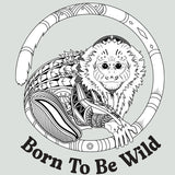 Jungle Friends - 100% ORGANIC Adult - Antique White