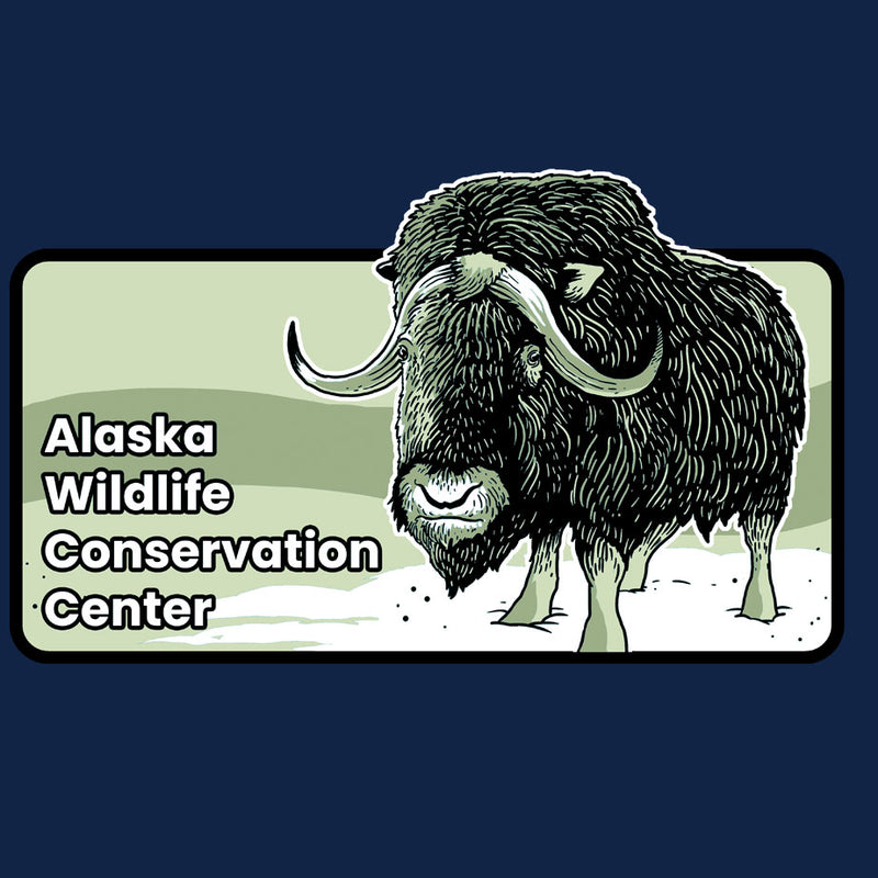 Alaska Wildlife Conservation Center - 100% ORGANIC Adult - Navy