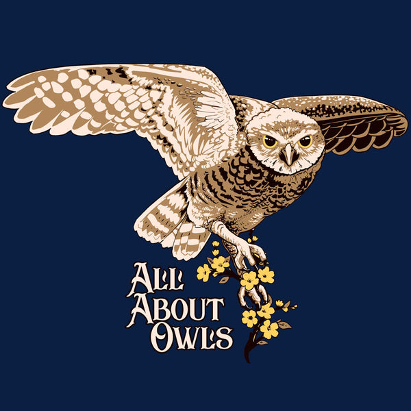 All About Owls - 100% ORGANIC Adult - Navy