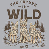Project Coyote - Ladies V-Neck - Heather Gray