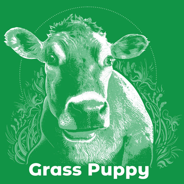 Grass Puppy - Ladies Racerback Tank - Kelly Green