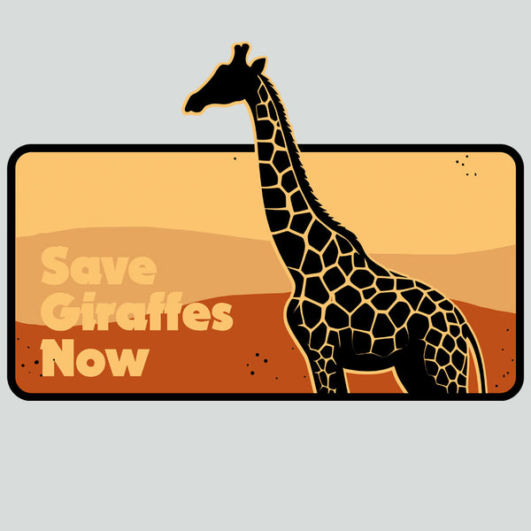 Save Giraffes Now - 100% ORGANIC Adult - Antique White