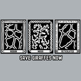 Save Giraffes Now - 100% ORGANIC Adult Allmade® Tee - Granite Gray Heather