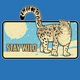 Snow Leopard Trust- 100% ORGANIC Adult Allmade® Tee - Beacon Blue