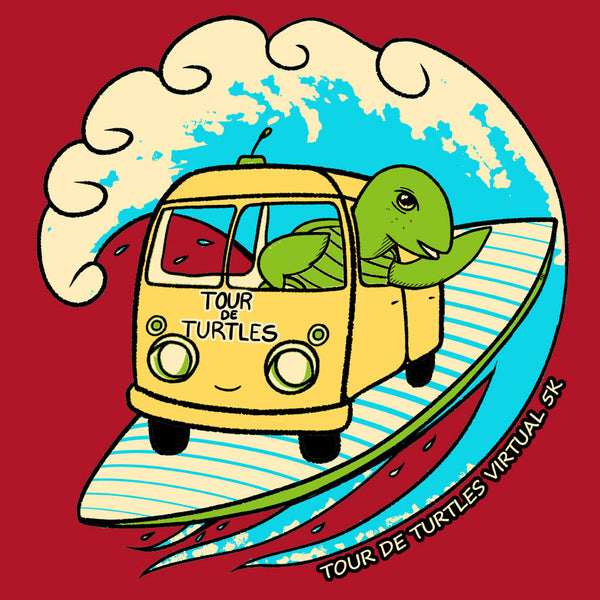 Tour de Turtles - Sport-Tek Posi-UV Pro Tee - True Red