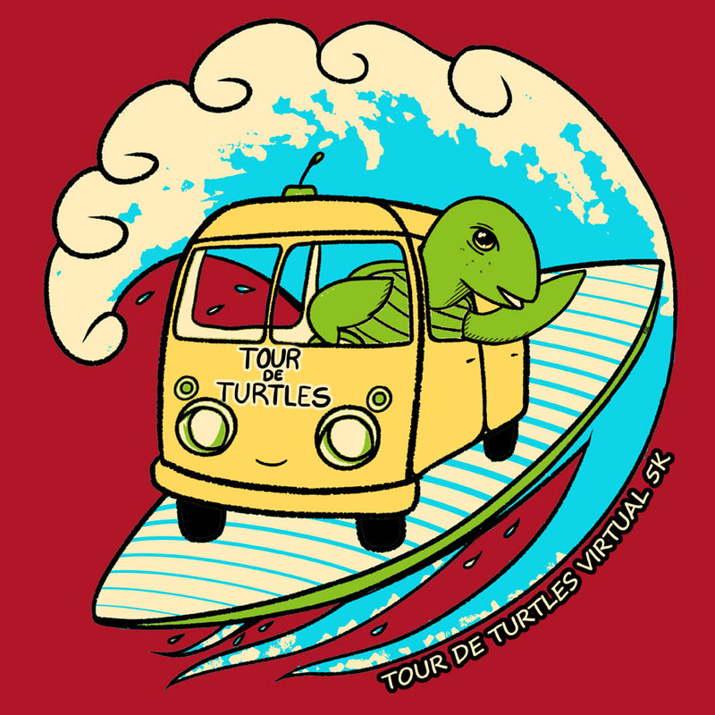 Tour de Turtles - Sport-Tek Posi-UV Pro Tee - True Red