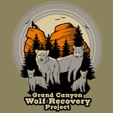 Grand Canyon Wolf Recovery Project - Adult - Light Olive