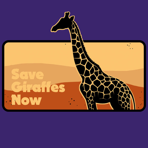 Save Giraffes Now - Adult - Purple Rush