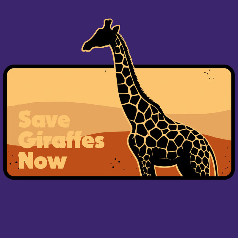Save Giraffes Now - Adult - Purple Rush