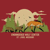 Endangered Wolf Center - 100% ORGANIC Adult Allmade® Tee - Revolution Red