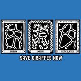 Save Giraffes Now - 100% ORGANIC Adult Allmade® Tee - Beacon Blue