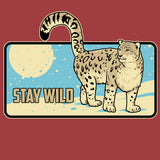 Snow Leopard Trust- 100% ORGANIC Adult Allmade® Tee - Revolution Red