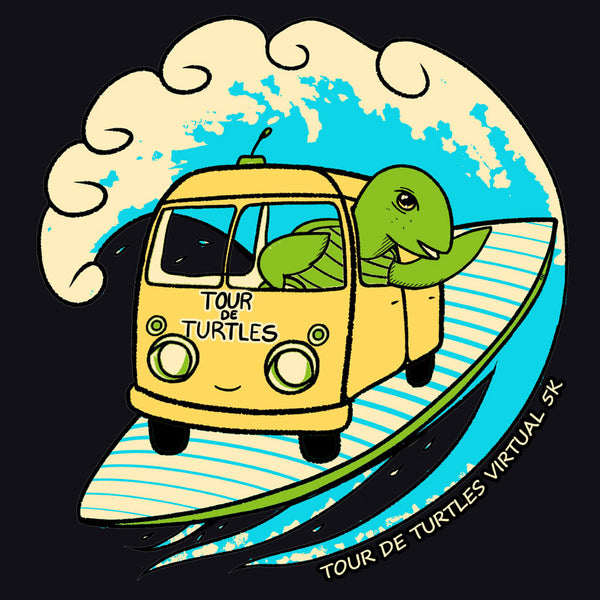 Tour de Turtles - 100% ORGANIC Adult - Black