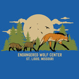 Endangered Wolf Center - 100% ORGANIC Adult Allmade® Tee - Beacon Blue