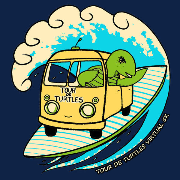 Tour de Turtles - 100% ORGANIC Adult - Navy