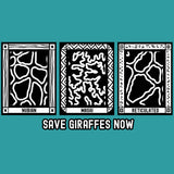 Save Giraffes Now - Adult - Teal