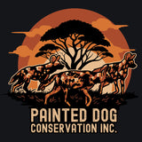 Painted Dog Conservation Inc. - Allmade® Unisex ORGANIC CVC Fleece Pullover Hoodie - Deep Black