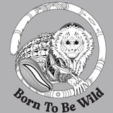 Jungle Friends - Adult - Heather Gray