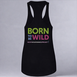 Rocky Mountain Wolf Project - Ladies Racerback Tank - Black