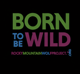 Rocky Mountain Wolf Project - Ladies Racerback Tank - Black