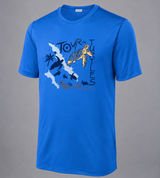 Tour de Turtles - Sport-Tek Posi-UV Pro Tee - Sapphire