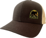 FLOAT Elephant Hat 2023 - econscious Eco Trucker Hat - Black/Oyster