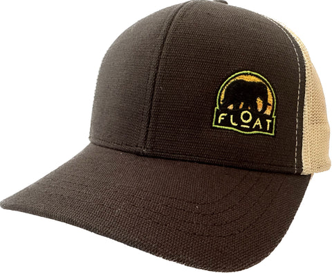 FLOAT Elephant Hat 2023 - econscious Eco Trucker Hat - Black/Oyster