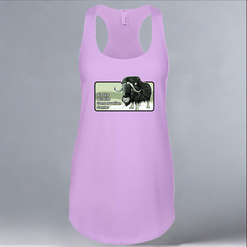 Alaska Wildlife Conservation Center - Ladies Racerback Tank - Lilac