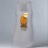 All About Owls - Ladies Tank - Heather Gray