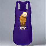 All About Owls - Ladies Tank - Purple Rush
