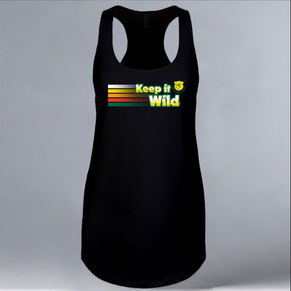 Keep it Wild - Ladies Racerback Tank - Black