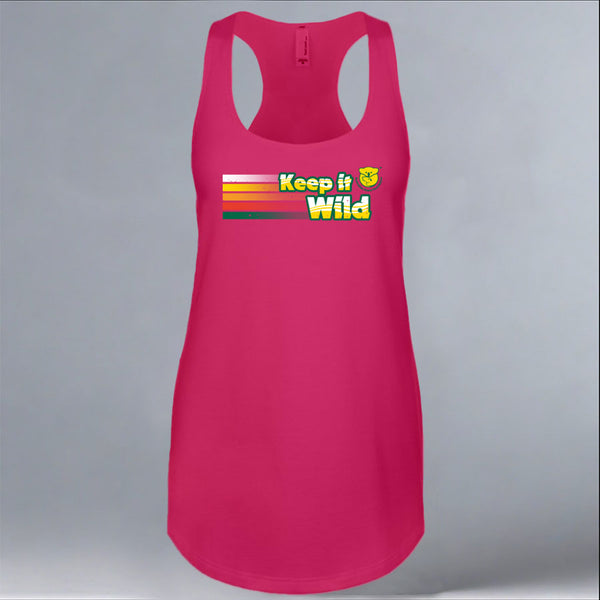 Keep it Wild - Ladies Racerback Tank - Raspberry