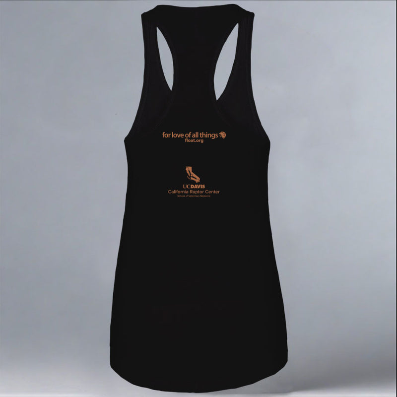 California Raptor Center - Ladies Racerback Tank - Black
