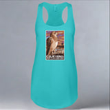 California Raptor Center - Ladies Racerback Tank - Tahiti Blue