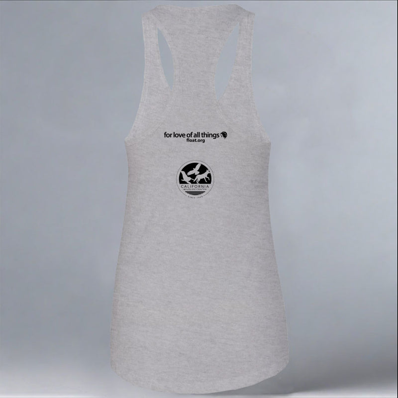 California Wildlife Center - Ladies Racerback Tank - Heather Gray